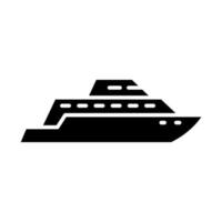 Abbildung Vektorgrafik Yacht-Symbol vektor