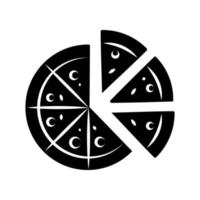 Abbildung Vektorgrafik Pizza-Symbol vektor