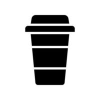 Abbildung Vektorgrafik von Kaffee-Pappbecher-Symbol vektor