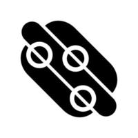 Abbildung Vektorgrafik Hotdog-Symbol vektor