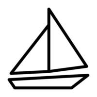 Abbildung Vektorgrafik Yacht-Symbol vektor