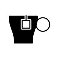 Abbildung Vektorgrafik der Tasse Tee-Symbol vektor