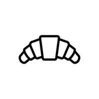 Abbildung Vektorgrafik Croissant-Symbol vektor