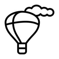 Abbildung Vektorgrafik des Heißluftballon-Symbols vektor