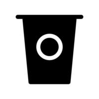 Abbildung Vektorgrafik von Kaffee-Pappbecher-Symbol vektor