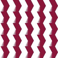 Katar-Flaggenfarbidentitäts-nahtloses Muster. Zick-Zack-Linienvektor für Hintergrund, Druck, Buchumschlag usw vektor