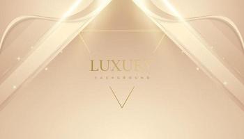 luxusgoldhintergrund mit glitzern und lichteffekt. erstklassiger goldener hintergrund mit papierschnittstil für preis, nominierung, zeremonie, formelle einladung oder zertifikatsdesign vektor