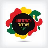 juneteenth freedom day 19 juni, emancipation day firad affisch, gratulationskort, banner och bakgrund juneteenth concept vector