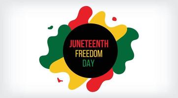 juneteenth freedom day 19 juni, emancipation day firad affisch, gratulationskort, banner och bakgrund juneteenth concept vector