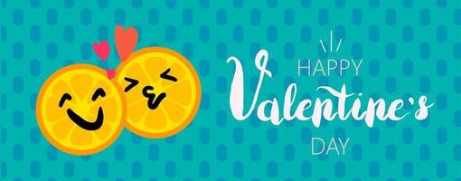 Happy Valentinstag Vektor-Banner-Design vektor
