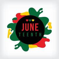 juneteenth freedom day 19 juni, emancipation day firad affisch, gratulationskort, banner och bakgrund juneteenth concept vector