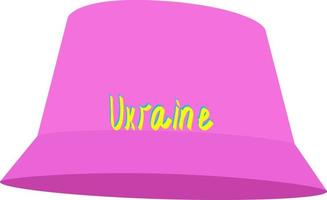 rosa panama, das symbol der ukraine. vektor