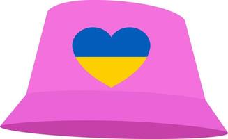 rosa panama, das symbol der ukraine. vektor