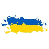 Vektorillustration der ukrainischen Flagge. blaue und gelbe Farbtextur. Herz, Liebe zur Ukraine. Ukraine retten vektor