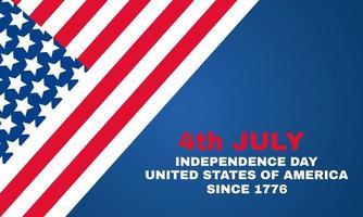 lager vektor fjärde juli självständighetsdagen USA isolerad på vektor