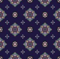geometriskt mönster av små motiv idealiskt för textilier och dekoration vektor