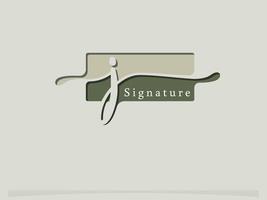 kreatives Signatur-Logo-Design. handschrift monogramm buchstabe o logo design isoliert quadratische vektorillustration vektor