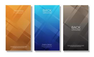 Cover-Design, abstrakter dreifarbiger Hintergrund vektor