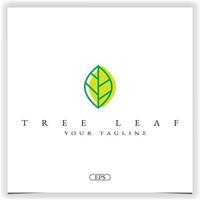 tree leaf logo premium elegant mall vektor eps 10