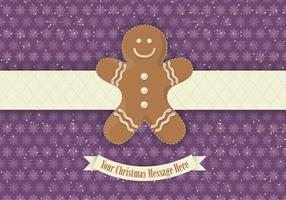 Purple Gingerbread Vector Background