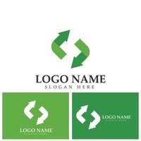 Recycling-Logo-Vorlage oder Icon-Vektor-Design vektor