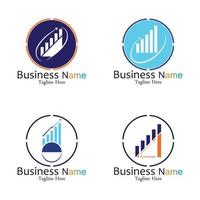 Business Marketing und Finanzen Vektor-Logo-Konzept-Template-Design vektor