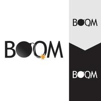 Boom-Symbol Vektor Hintergrund