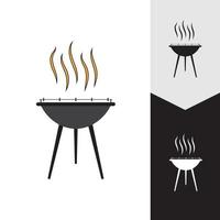 Grill-Symbol-Vektor-Illustration vektor