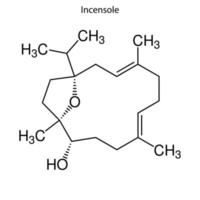 Skelettformel des chemischen Elements vektor