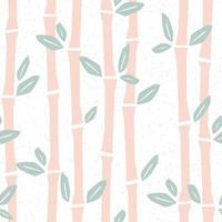 seamless mönster med bambu i tecknad stil. vektor illustration i pastellfärg. söt baby bakgrund, stämpel konsistens