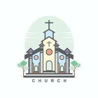 Kirchenvektordesign und -illustration