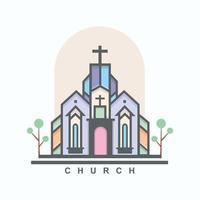 Kirchenikonen-Vektordesign und -illustration