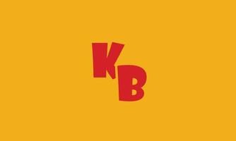 alfabetet bokstäver initialer monogram logotyp bk, kb, b och k vektor