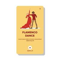 Flamenco-Tanztanzpaar Junge und Mädchen Vektor