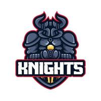 Knights logotyp maskot illustrationer för spel vektor