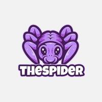 Spinnen-Logo-Maskottchen vektor