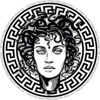 Medusa, meine einzige Sünde wurde schön geboren, Mythologie, Feminismus, Vektor, zeichnen, handgefertigte Zeichnung,