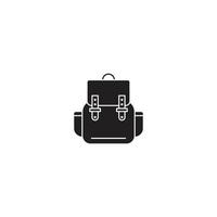 Rucksack-Glyphe-Symbol. Zeichen im Glyphenstil für mobiles Konzept und Webdesign. Rucksack-Glyphen-Vektorsymbol. Symbol, Logoabbildung. Vektorgrafik vektor