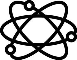 atomvektorillustration auf einem hintergrund. hochwertige symbole. vektorikonen für konzept und grafikdesign. vektor