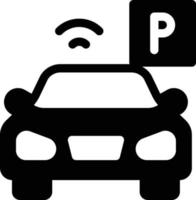 parkplatzvektorillustration auf einem hintergrund. hochwertige symbole. vektorikonen für konzept und grafikdesign. vektor