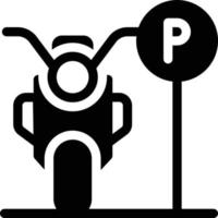 parkering motorcykel vektor illustration på en background.premium kvalitet symbols.vector ikoner för koncept och grafisk design.