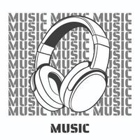 Kopfhörer-Musik-Vektor