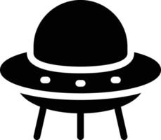 ufo-vektorillustration auf einem hintergrund. hochwertige symbole. vektorikonen für konzept und grafikdesign. vektor