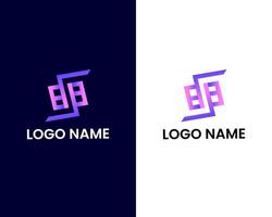 buchstabe s und b kreative moderne logo-design-vorlage vektor