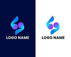 buchstabe s kreative bunte moderne logo-design-vorlage vektor