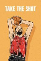 Basketball-Spieler-Illustration vektor