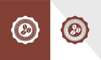 Kaffee-Logo-Design-Vektor-Vorlagenelement. Logosammlung für Cafés, Cafés und Restaurants. Vektor-Illustration. Hipster und Retro-Stil. Design-Vektor vektor
