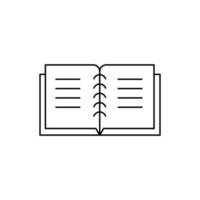 Buchvektor für Website-Symbol-Icon-Präsentation vektor