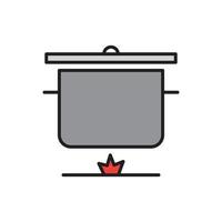 Küchengeschirr-Vektor für Website-Symbol-Icon-Präsentation