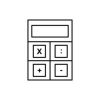 Taschenrechner-Vektor für Website-Symbol-Icon-Präsentation vektor
